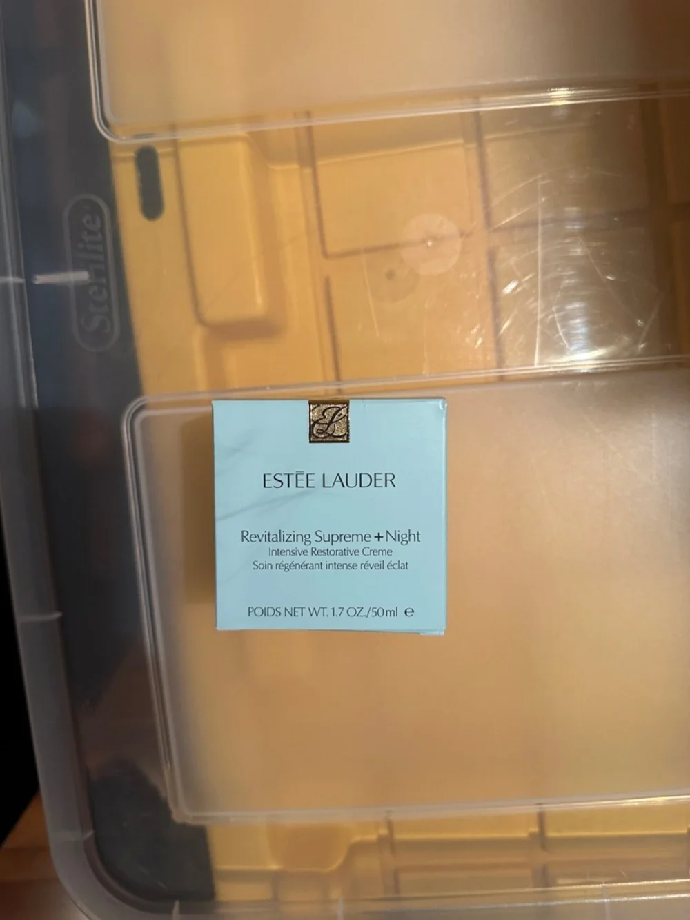 Estée Lauder Revitalizing Supreme+ Night Cream Light Blue & Gold - Picture 1 of 1